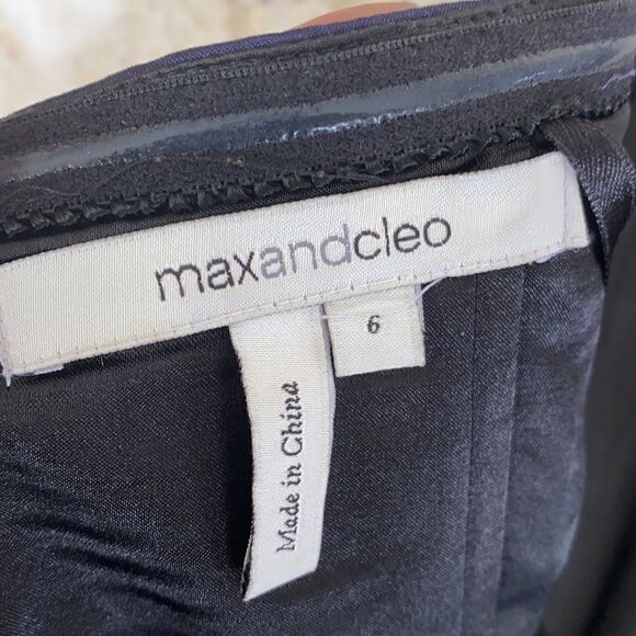 Max & Cleo Strapless Purple Taffeta Mini Cocktail Party Dress - Picture 15 of 16